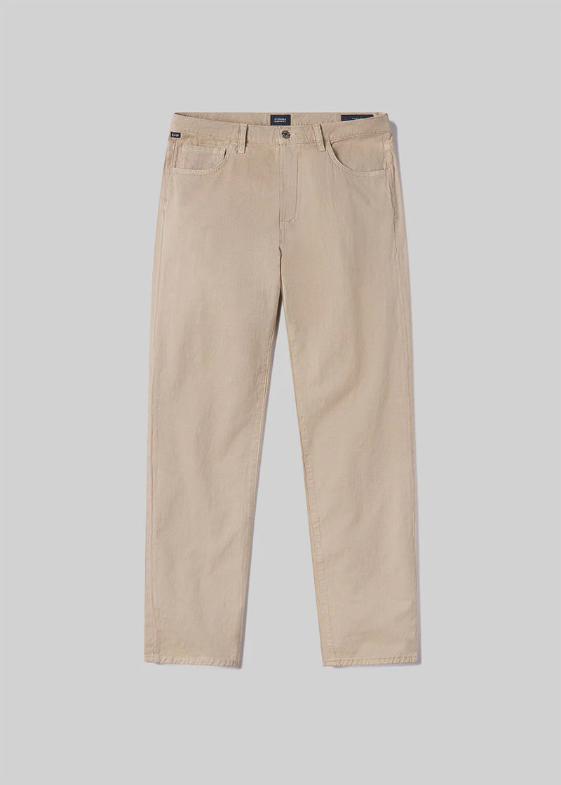 Elijah Jeans in Stretch linen Dark Khaki