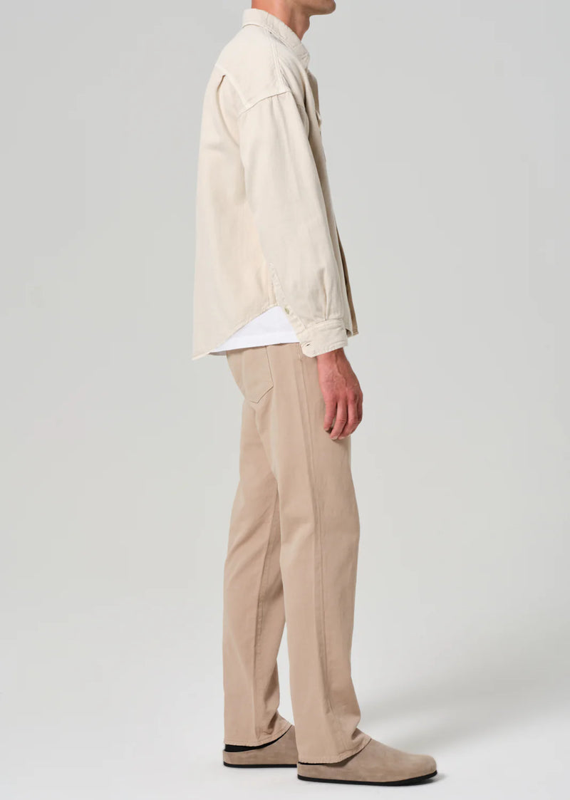 Elijah Jeans in Stretch linen Dark Khaki