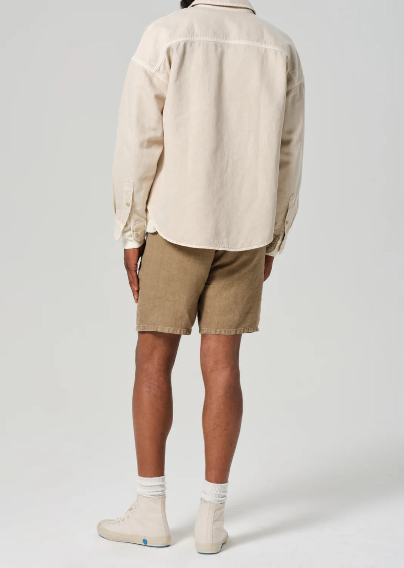 Drawstring Deck Short Dark Khaki