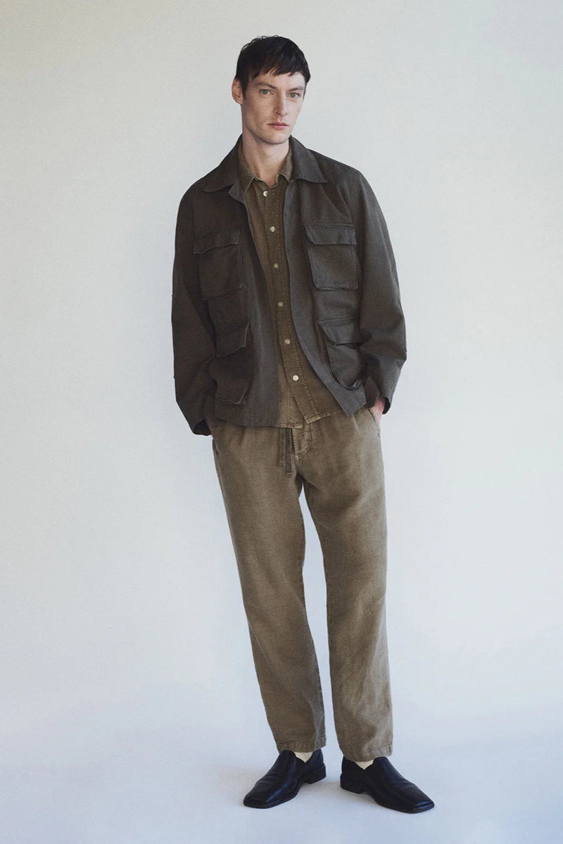 Drawstring Deck Pant Dark Khaki