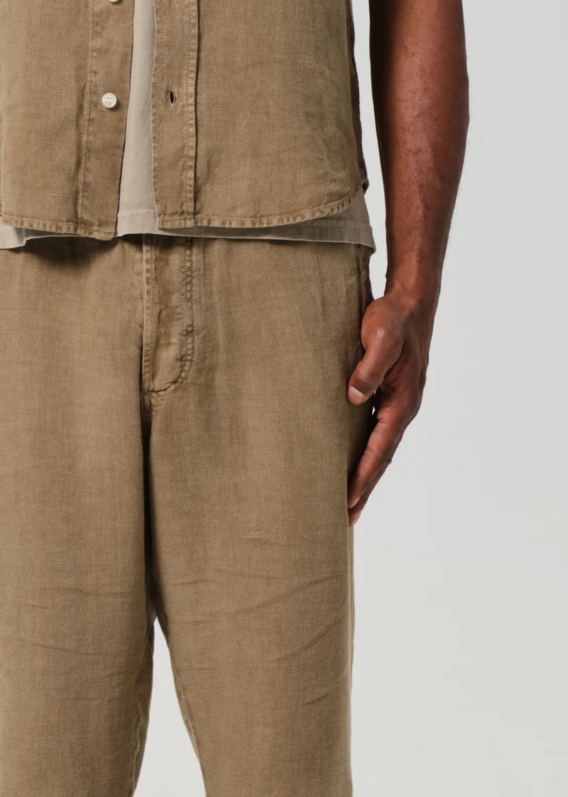 Drawstring Deck Pant Dark Khaki