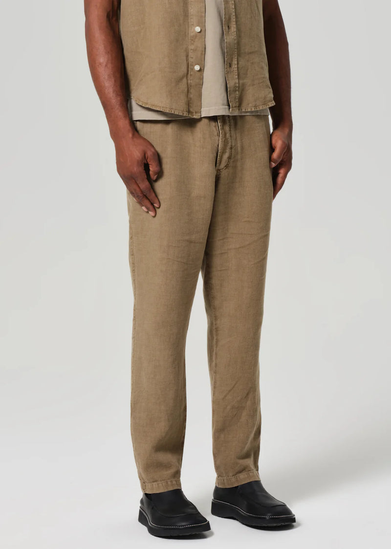 Drawstring Deck Pant Dark Khaki