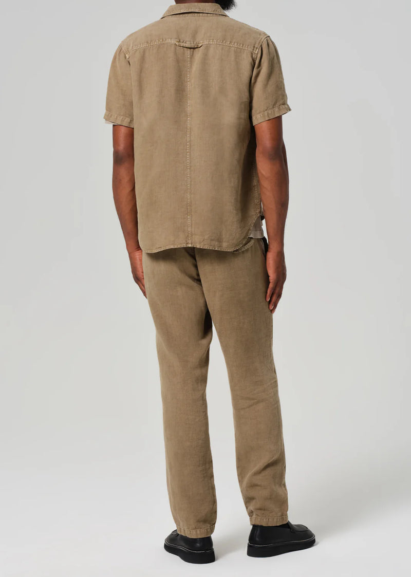 Drawstring Deck Pant Dark Khaki