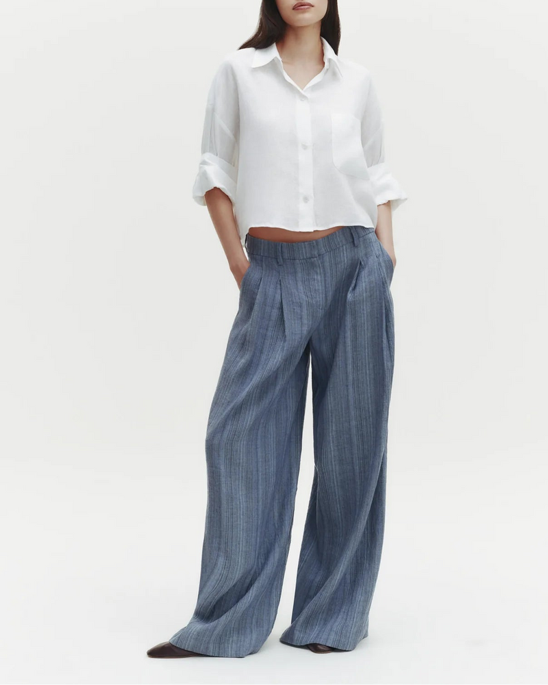 Next Ex Shirt in Delave Linen White