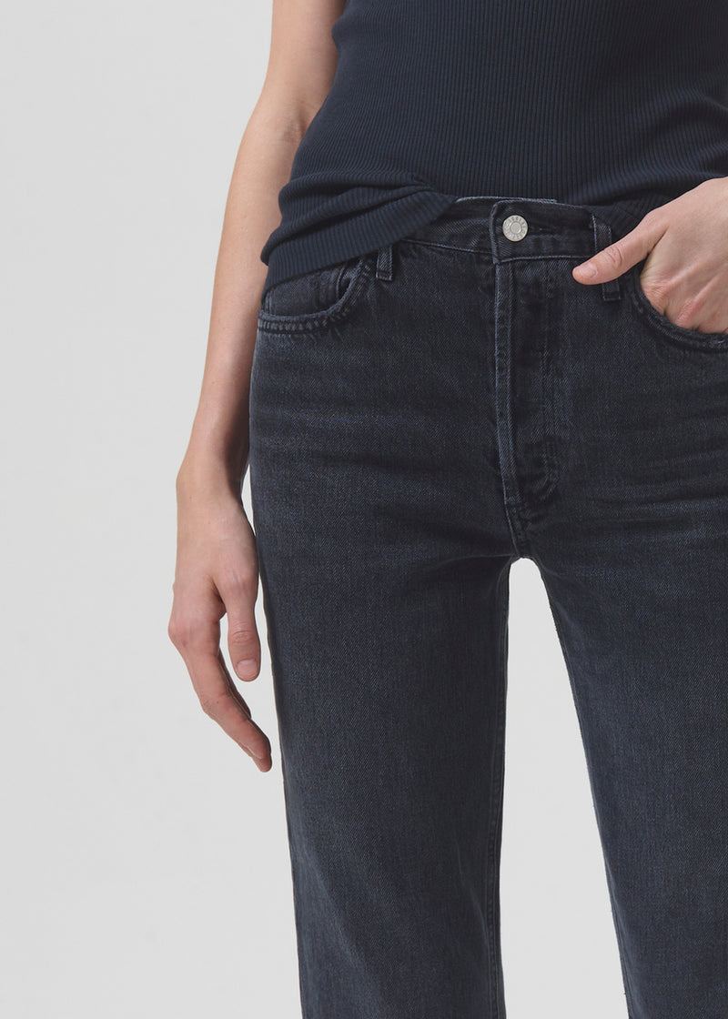 Riley High Rise Straight Crop
