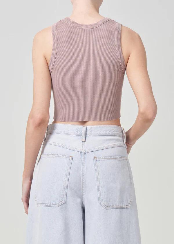Cropped Poppy Tank Spider Lilly