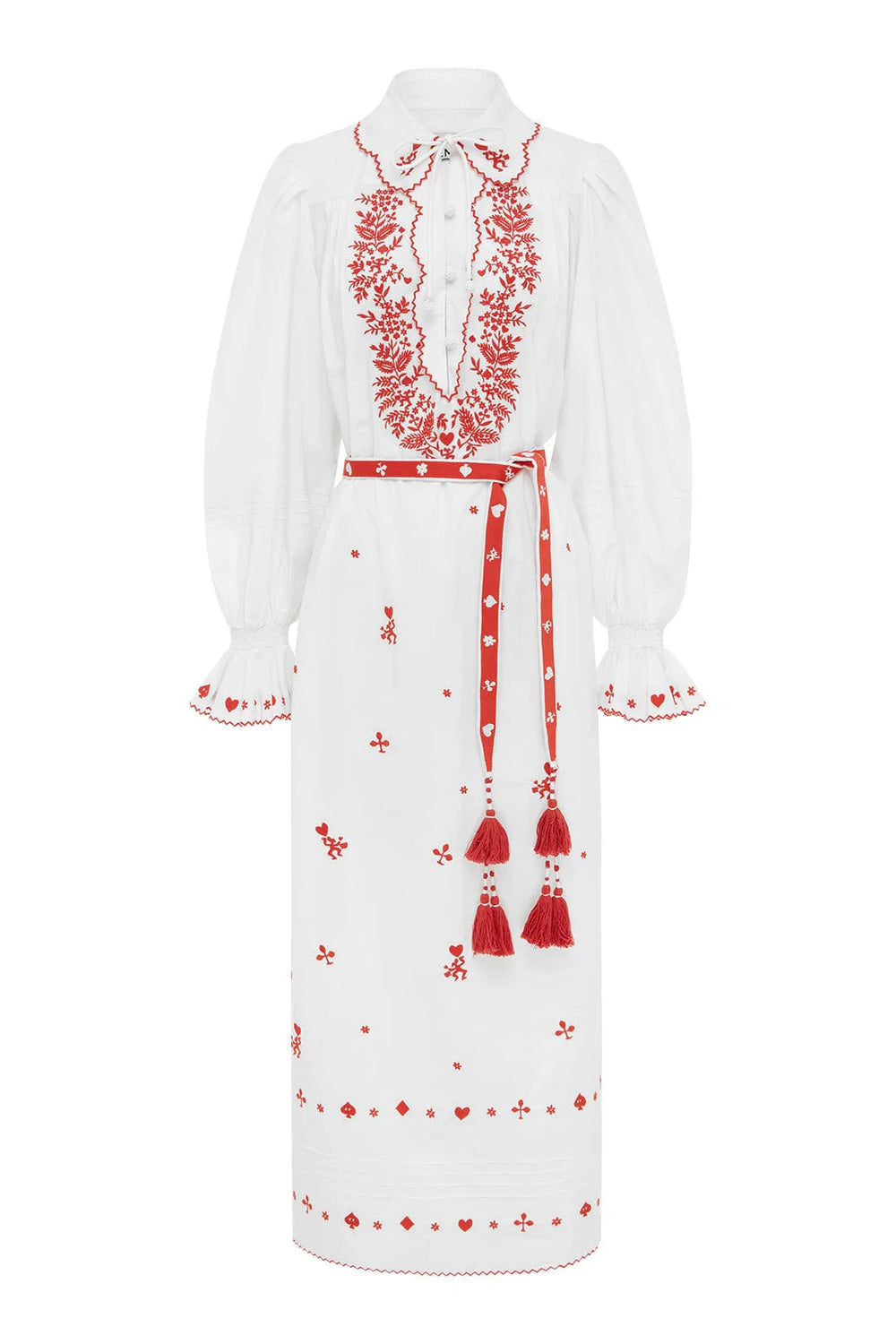 Hearts Embroidered Midi Dress CURIO at Faena Bazaar