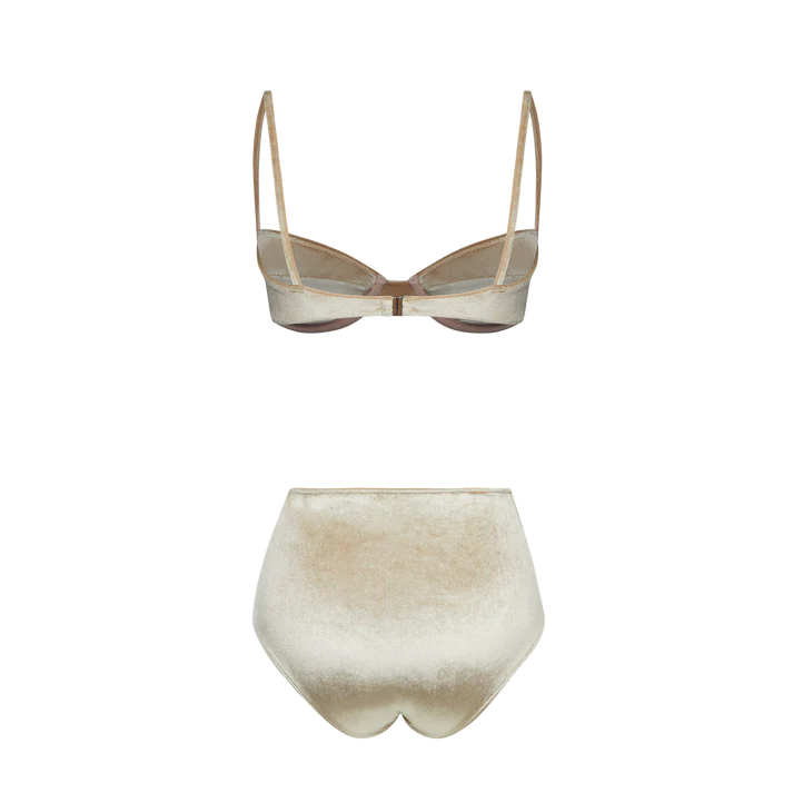 Chic Bikini Gold Velvet