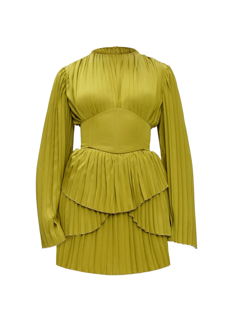Lenti Pleated Mini Dress
