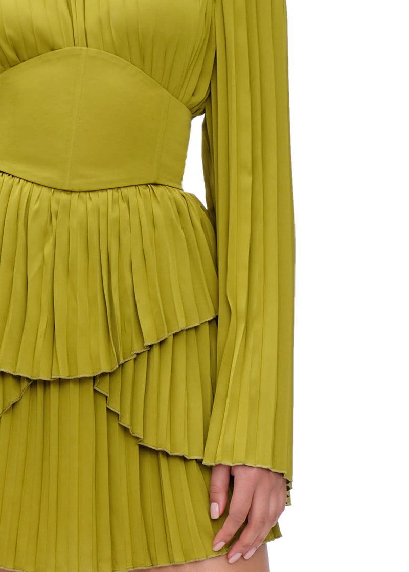 Lenti Pleated Mini Dress