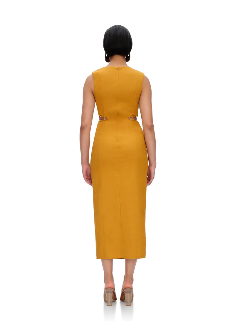 Vela Cut Out Midi Dress