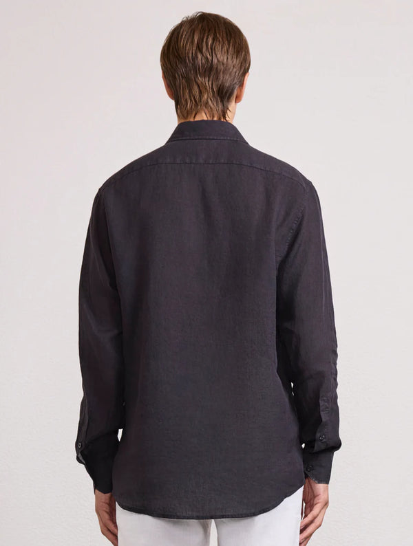 Anotonio Linen LS Shirt Black