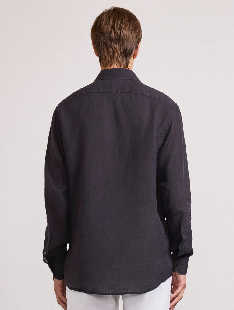 Anotonio Linen LS Shirt Black