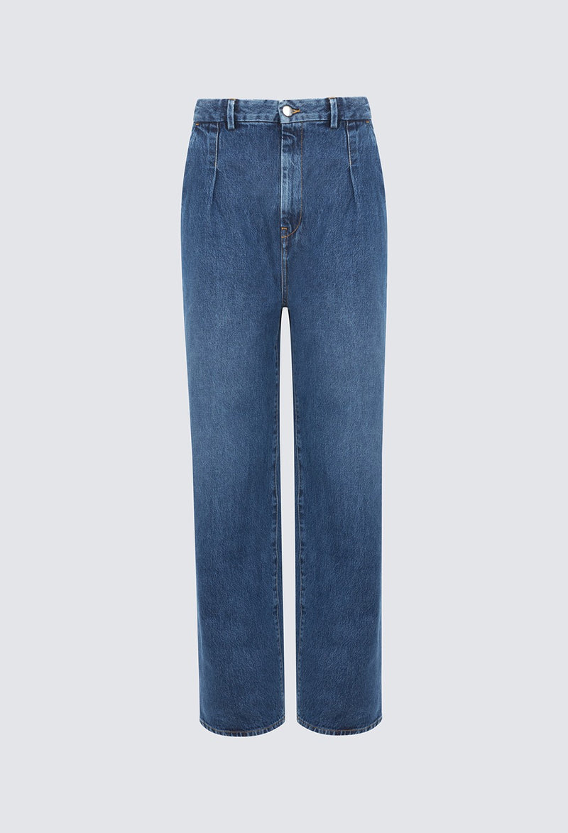 Attu Wide Leg Denim Pants