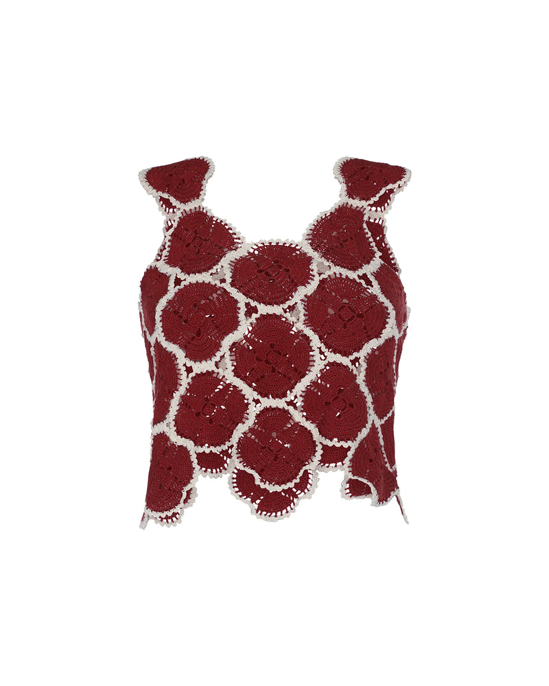 Azucena Top Burgundy