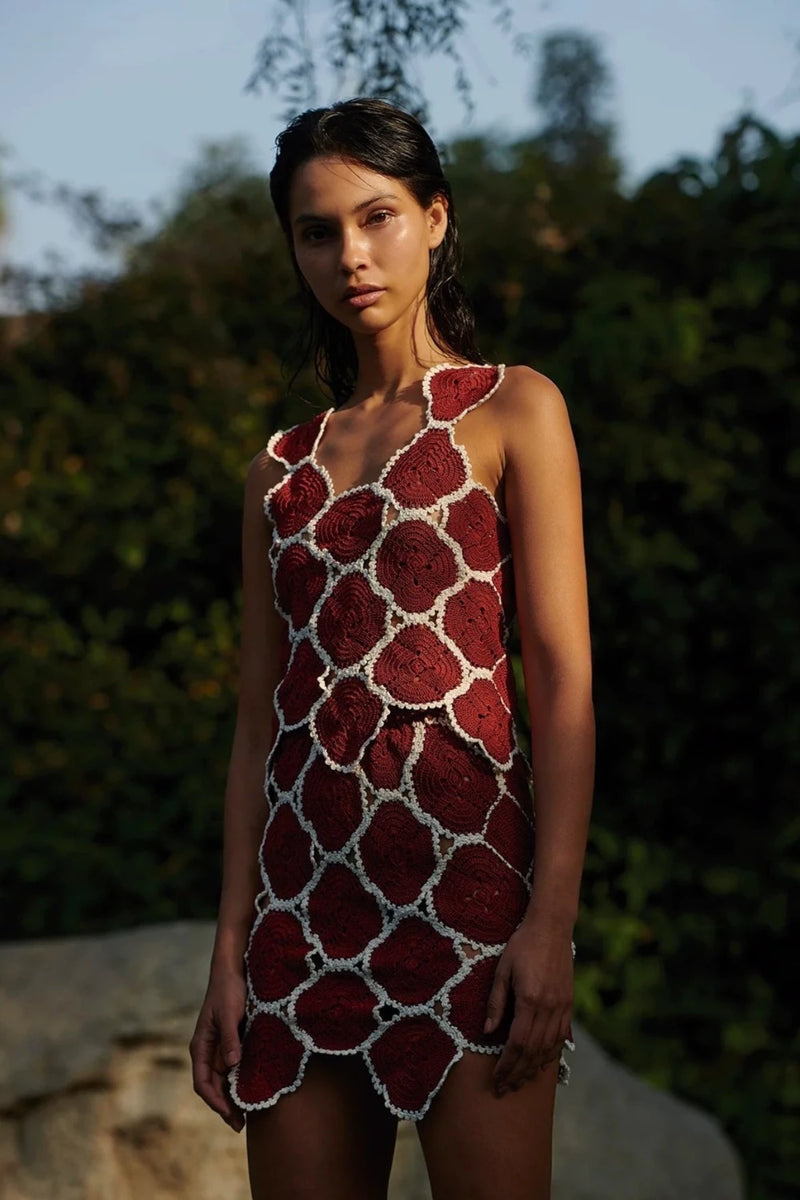 Azucena Top Burgundy