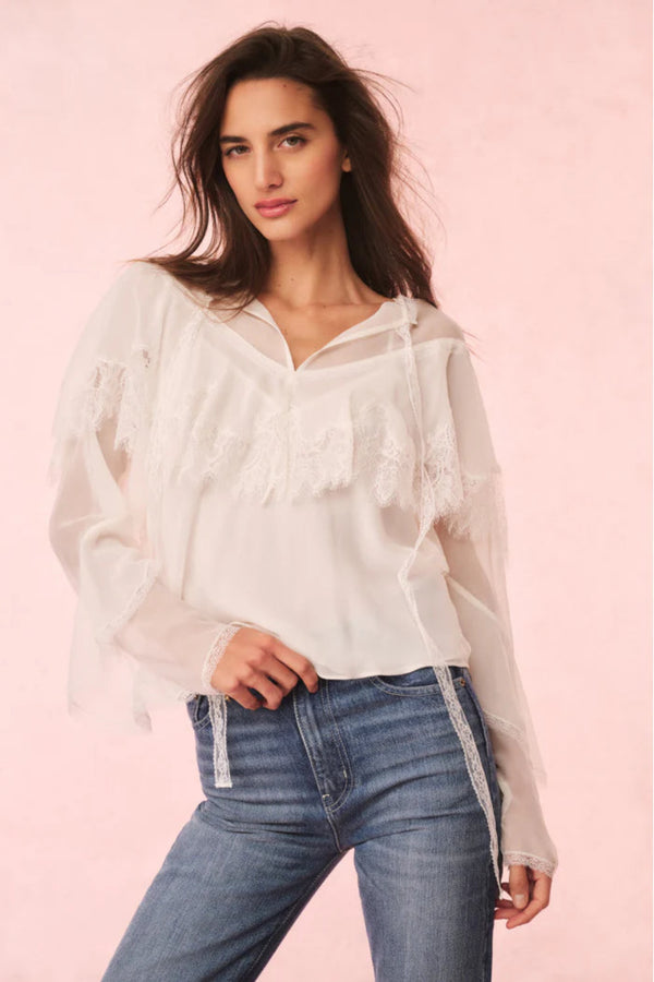 Afton Blouse Ivory