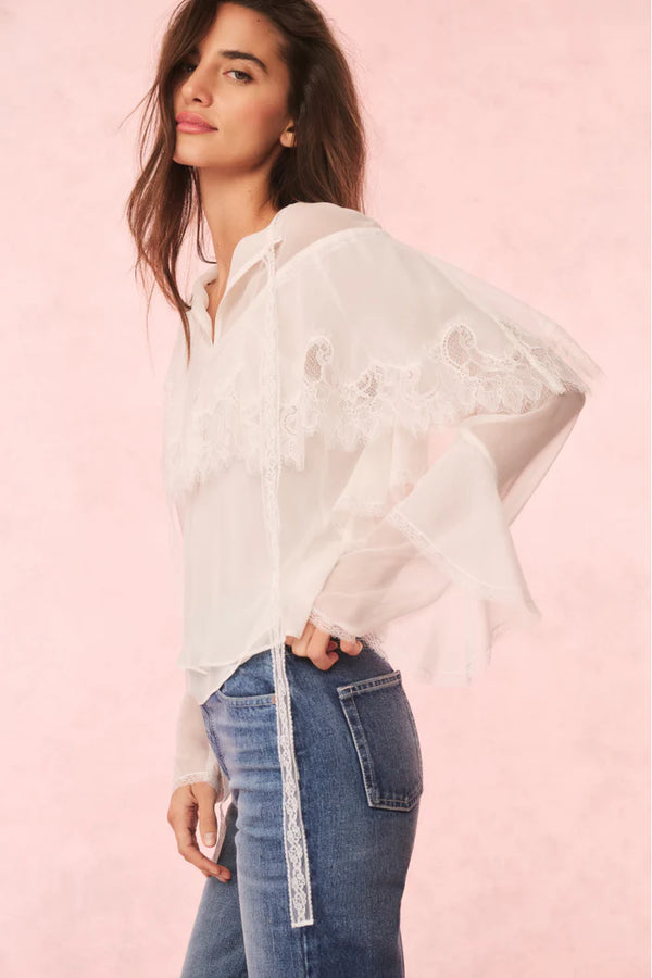 Afton Blouse Ivory