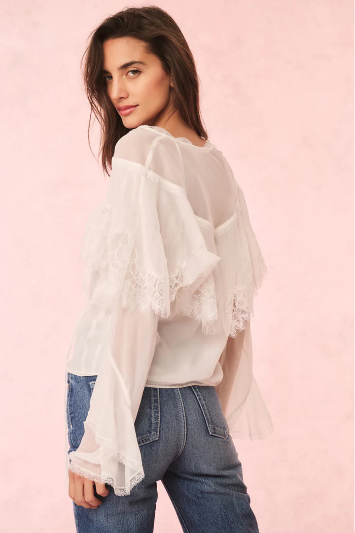 Afton Blouse Ivory