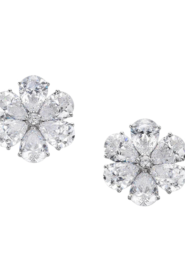 Diamond Marguerite Daisy Earrings