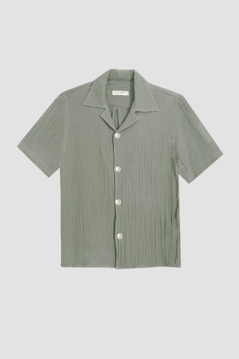 Pablo Resort Shirt Angel Weave Khaki