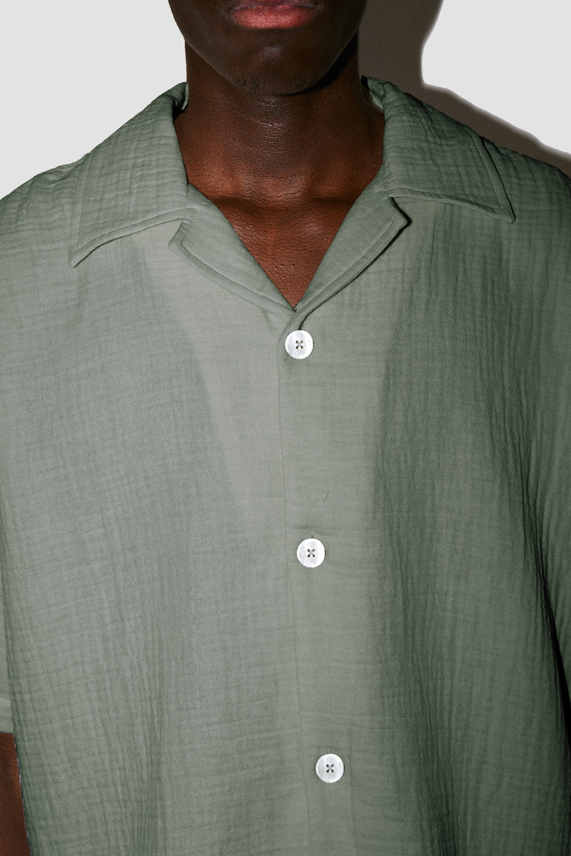 Pablo Resort Shirt Angel Weave Khaki
