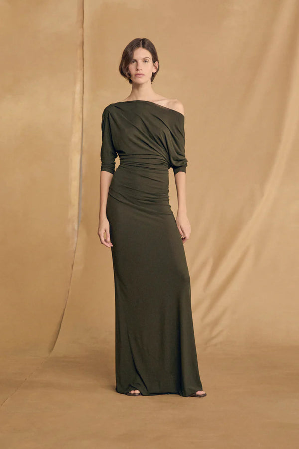 Anghela Dress Dark Green