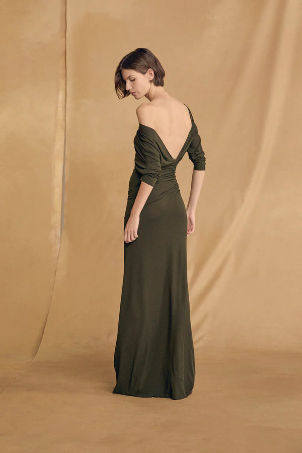 Anghela Dress Dark Green