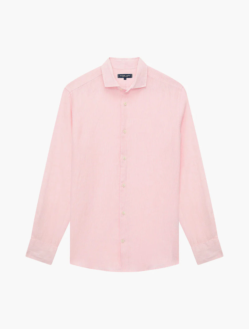 Antonio Linen Shirt LS Light Pink