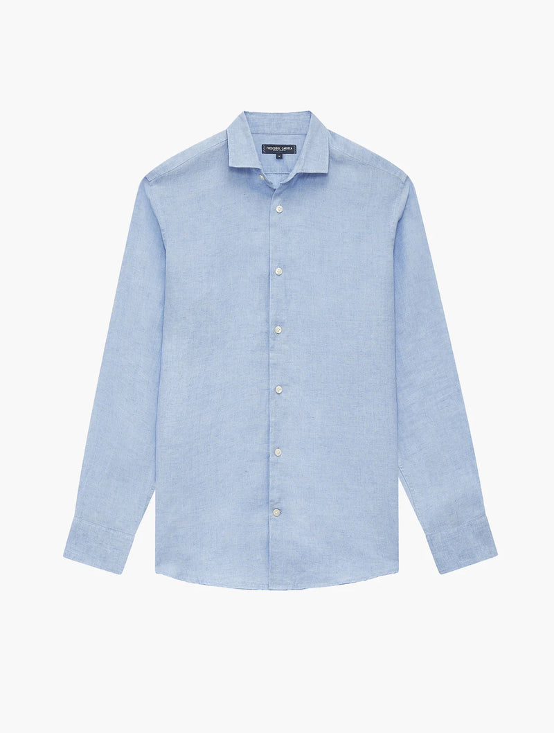 Antonio Linen Shirt LS Baby Blue