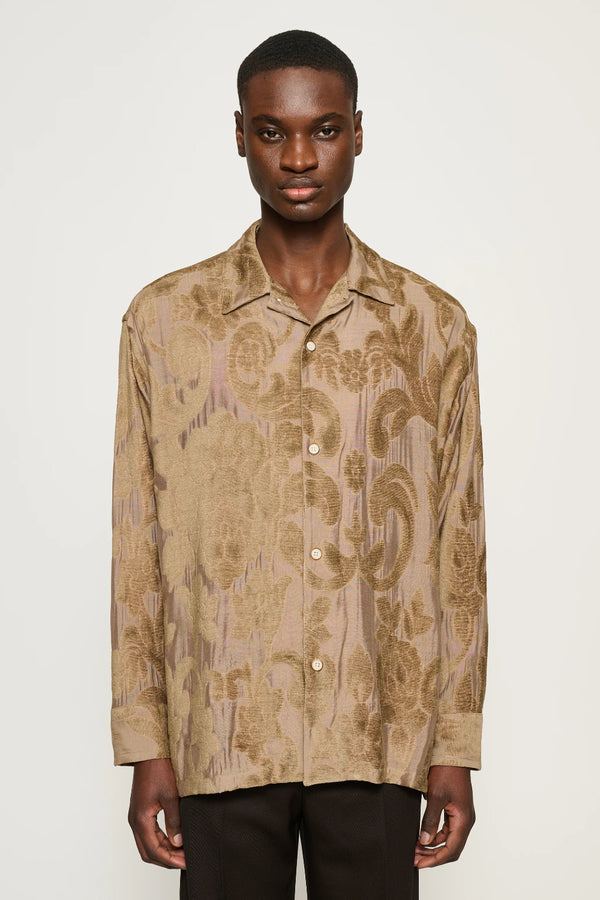 Ario Beige Floral Shirt