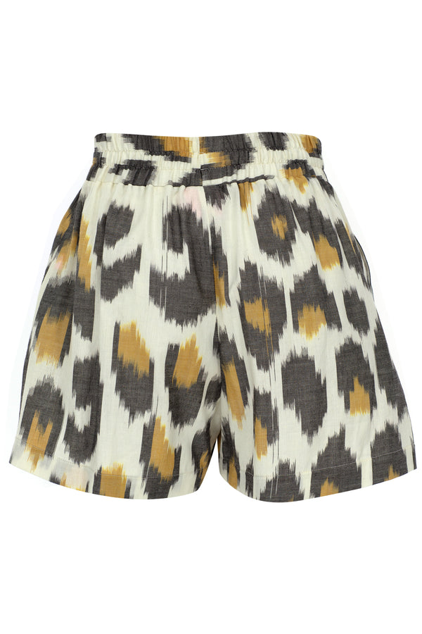 Boxer Shorts Leopard-White Black