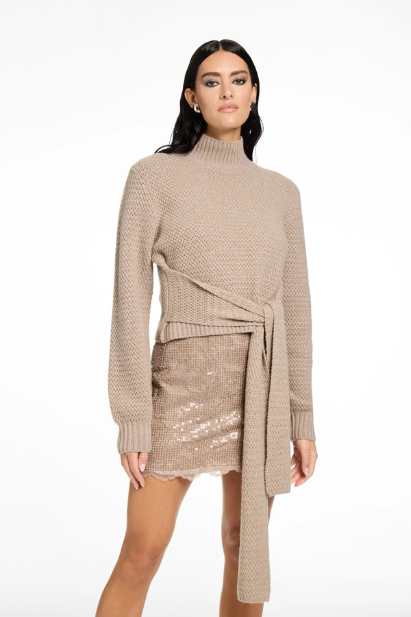 Aspen LS Sleeve Tie-Front Pullover