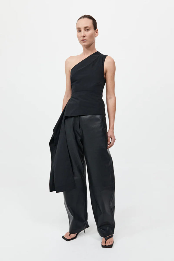 Asymm Origami Top Black
