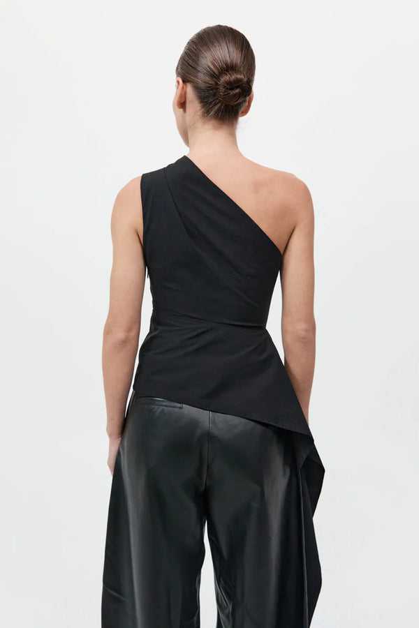 Asymm Origami Top Black