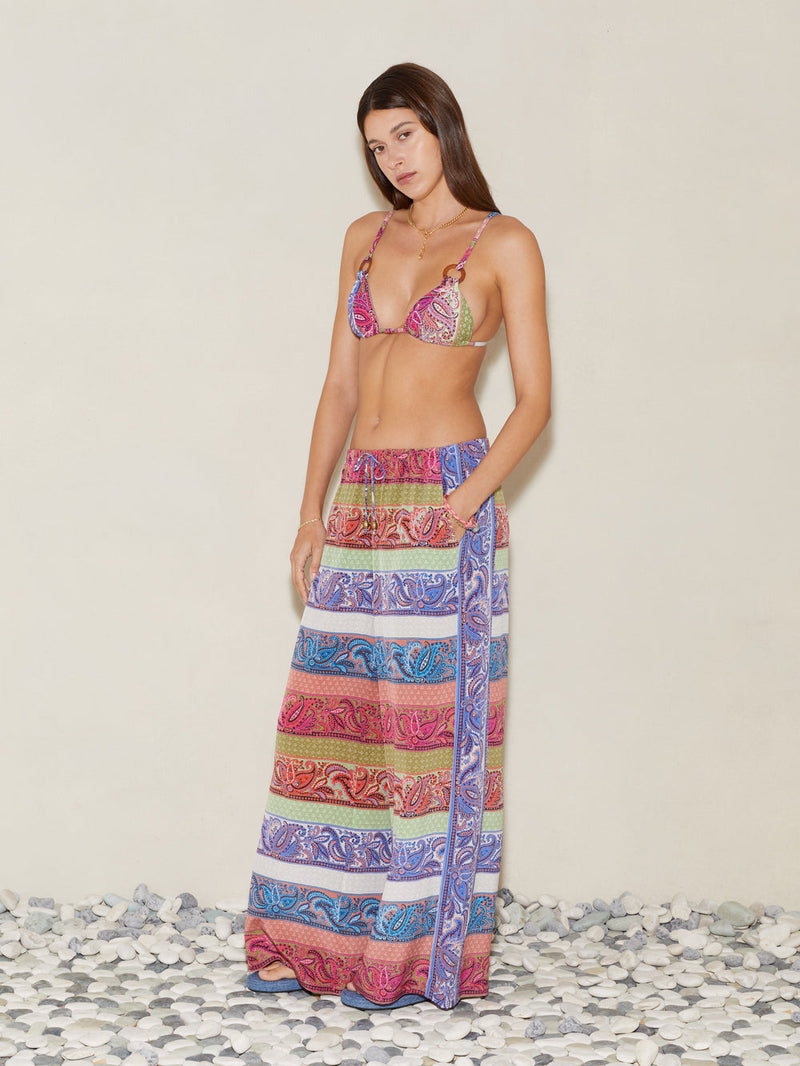 Marseille Silk Wide Leg Pant