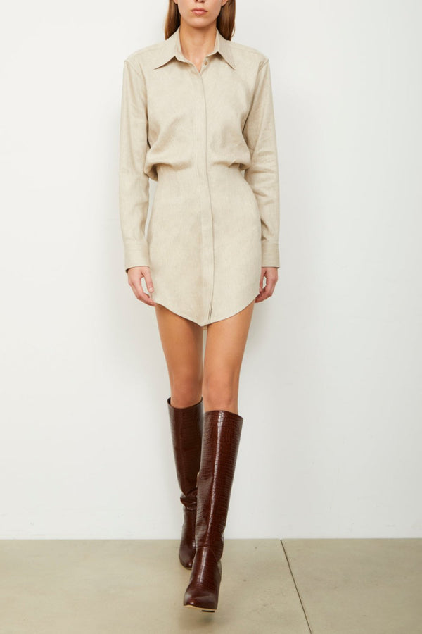 The Vera Shirt Dress Sand