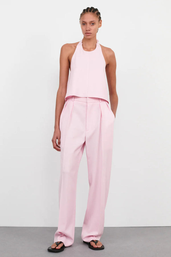 Backless Halter Top Blush