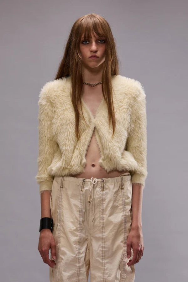 Balloon Cardigan Cream