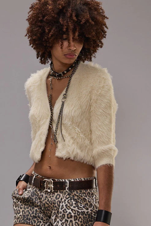 Balloon Cardigan Cream