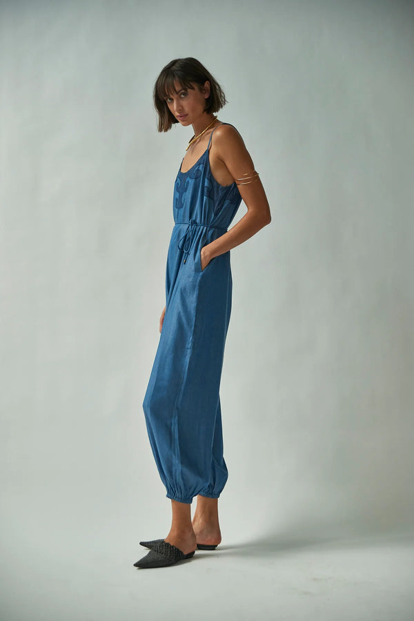 Balloon Jumpsuit Tencel Denim