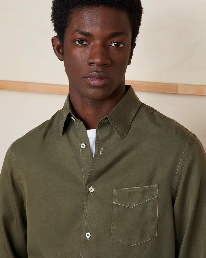 Benoit Shirt Olive Night