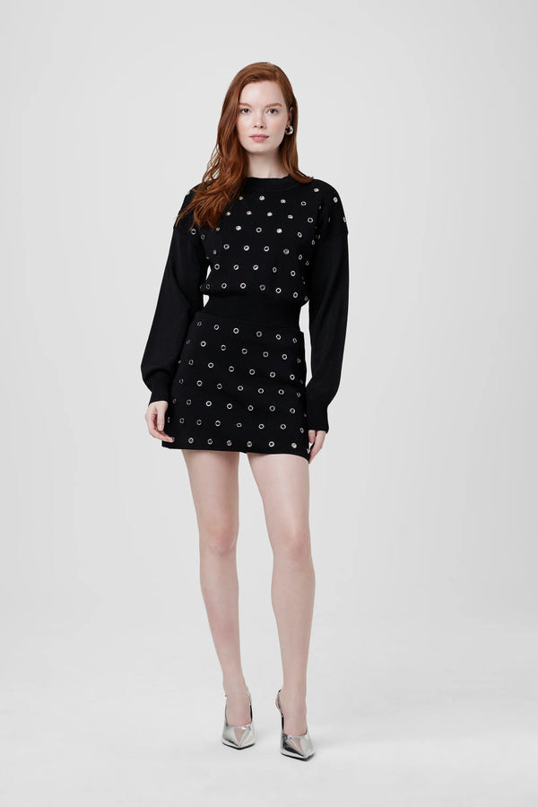 Bessi Grommet Skort Jet