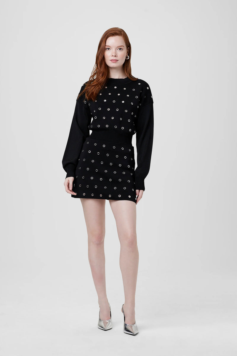 Bessi Grommet Skort Jet