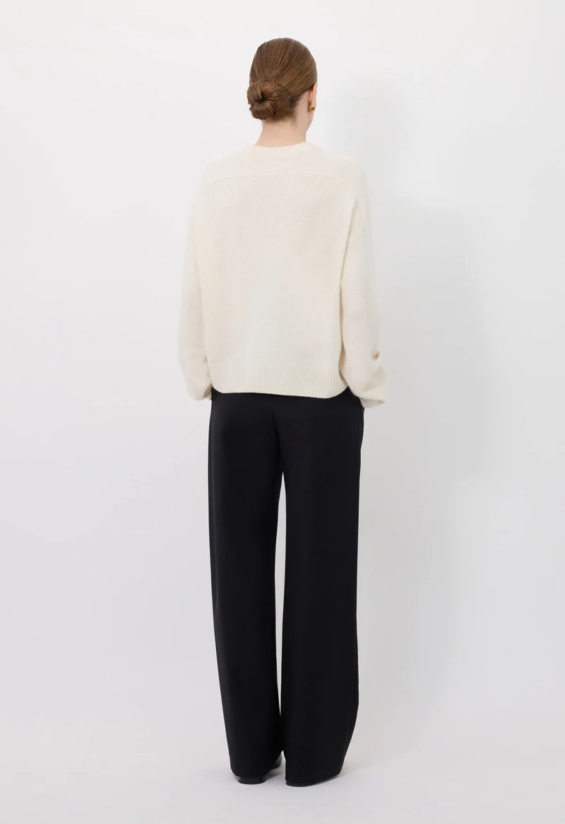Bill Drapped Sweater Ivory