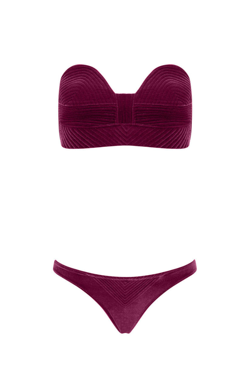 Maria Bikini Pants Purple Velvet