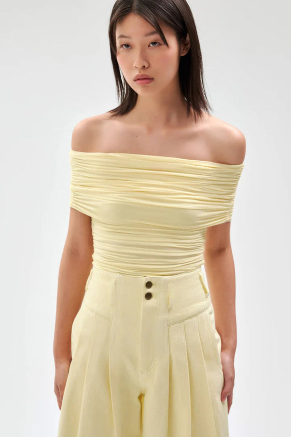 Blanchet Top Pastel Yellow