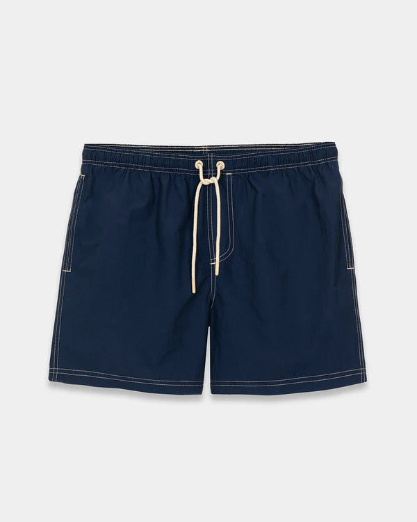 Blue with Contrast Stitching