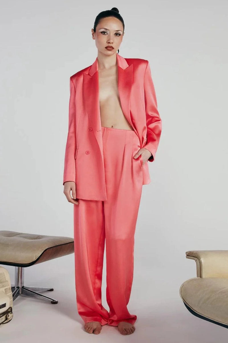 IN THE MOOD FOR LOVE Bonnie Maldives Jacket Begonia Pink WOMEN'S JACKETS CURIOVIBE, CURIO, FAENA, BAZAAR, MIAMI, SUMMER