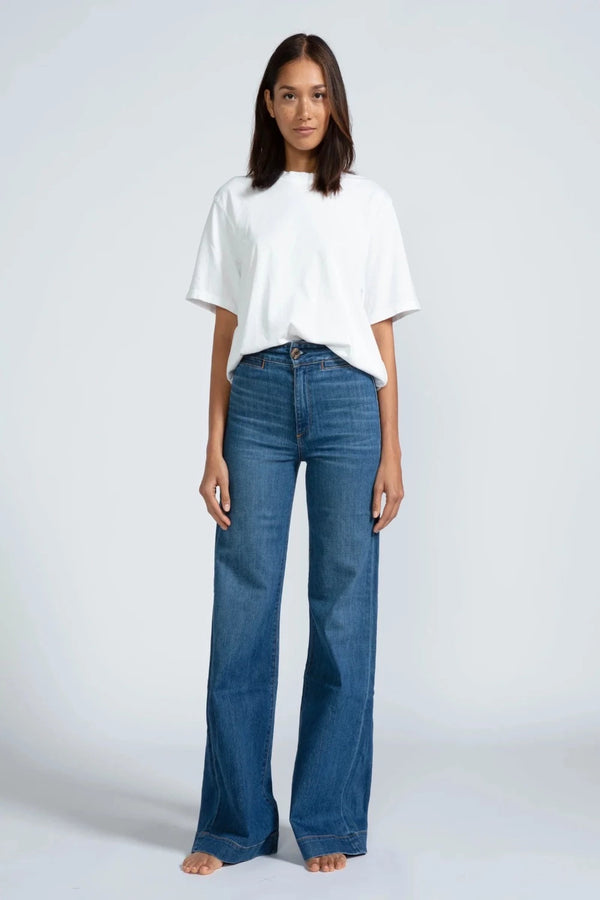 ASKK NY Brighton Wide Leg Mercury WOMEN'S JEANS FAENA, CURIO, CURIOVIBE, MIAMI, SUMMER, CLOCTHING